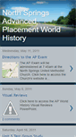 Mobile Screenshot of northspringsapworldhistory.blogspot.com