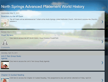 Tablet Screenshot of northspringsapworldhistory.blogspot.com