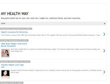 Tablet Screenshot of my-health-way.blogspot.com