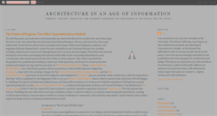 Desktop Screenshot of informationagearchitecture.blogspot.com