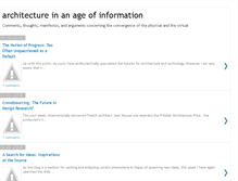 Tablet Screenshot of informationagearchitecture.blogspot.com