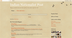 Desktop Screenshot of indiannationalisticpost.blogspot.com