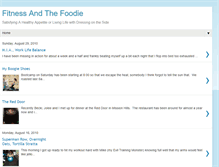 Tablet Screenshot of fitnessandthefoodie.blogspot.com
