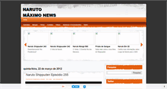 Desktop Screenshot of narutomaxnews.blogspot.com