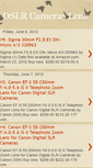 Mobile Screenshot of lens-dslr-cameras.blogspot.com