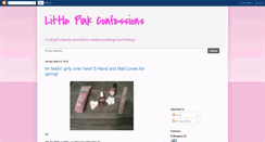 Desktop Screenshot of littlepinkconfessions.blogspot.com