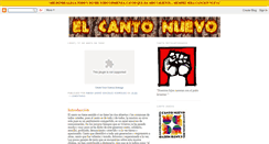 Desktop Screenshot of elnuevocanto.blogspot.com