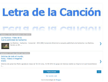 Tablet Screenshot of letradelacancionde.blogspot.com