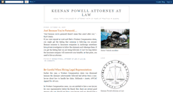 Desktop Screenshot of keenanpowellattorneyatlaw.blogspot.com