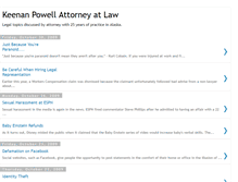 Tablet Screenshot of keenanpowellattorneyatlaw.blogspot.com