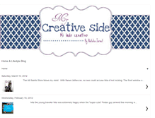 Tablet Screenshot of mycreativesideblog.blogspot.com