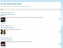 Tablet Screenshot of aboutthecats.blogspot.com