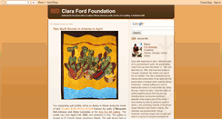 Desktop Screenshot of clarafordfoundation.blogspot.com