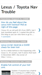 Mobile Screenshot of lexus-toyota-nav-trouble.blogspot.com