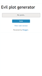 Mobile Screenshot of evilplotgenerator.blogspot.com
