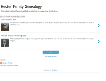 Tablet Screenshot of hesterfamilygenealogy.blogspot.com