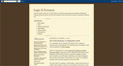 Desktop Screenshot of legioxfretensis.blogspot.com