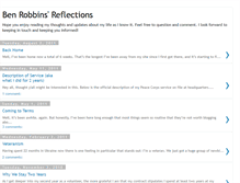 Tablet Screenshot of brobbinsreflections.blogspot.com