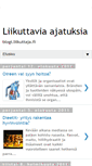 Mobile Screenshot of liikuttajablogi.blogspot.com