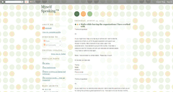 Desktop Screenshot of myselfspeaking.blogspot.com