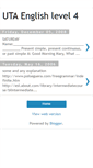 Mobile Screenshot of english-level-4-uta.blogspot.com