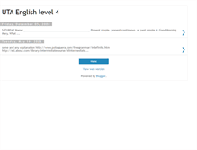 Tablet Screenshot of english-level-4-uta.blogspot.com