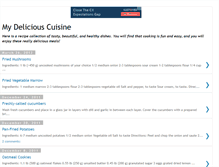 Tablet Screenshot of my-delicious-cuisine.blogspot.com