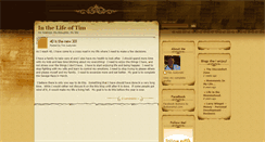 Desktop Screenshot of inthelifeoftim.blogspot.com