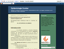 Tablet Screenshot of epidemiologiaescobar.blogspot.com