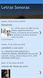 Mobile Screenshot of letrasdesonora.blogspot.com