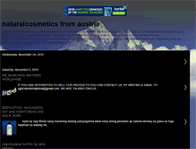 Tablet Screenshot of naturcosmetics.blogspot.com
