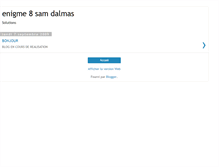 Tablet Screenshot of enigme-8-sam-dalmas.blogspot.com
