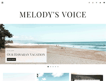 Tablet Screenshot of melodysvoice.blogspot.com