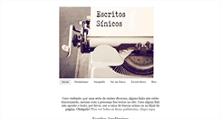 Desktop Screenshot of escritosinicos.blogspot.com