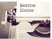 Tablet Screenshot of escritosinicos.blogspot.com