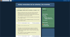 Desktop Screenshot of musicavenezolanadelosochentas.blogspot.com