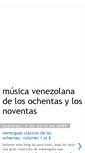 Mobile Screenshot of musicavenezolanadelosochentas.blogspot.com