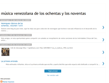 Tablet Screenshot of musicavenezolanadelosochentas.blogspot.com