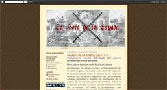 Desktop Screenshot of lahoradelaespada.blogspot.com