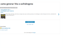 Tablet Screenshot of hho-oxihidrogeno.blogspot.com