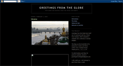 Desktop Screenshot of greetingsfromtheglobe.blogspot.com