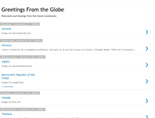 Tablet Screenshot of greetingsfromtheglobe.blogspot.com