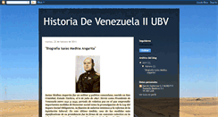 Desktop Screenshot of historiadevenezuelaubv.blogspot.com