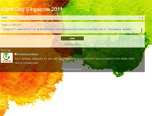 Tablet Screenshot of earthdaysg.blogspot.com