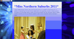 Desktop Screenshot of missnorthernsuburbs2011.blogspot.com