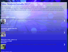 Tablet Screenshot of missnorthernsuburbs2011.blogspot.com