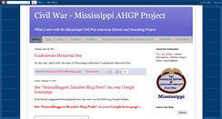 Desktop Screenshot of civilwarmississippi.blogspot.com