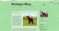 Desktop Screenshot of barkleydog.blogspot.com