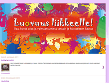 Tablet Screenshot of luovuusliikkeelle.blogspot.com