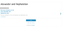 Tablet Screenshot of alexanderhephaistion.blogspot.com